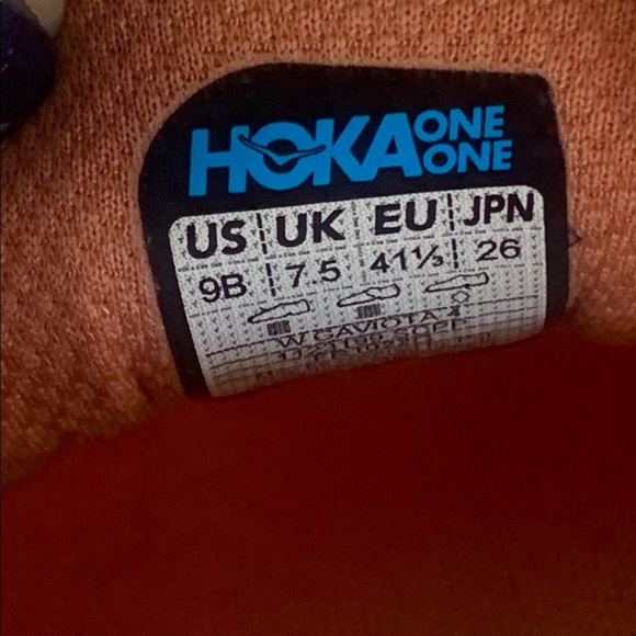 HOKA ONE ONE GAVIOTA WOMEN SIZE 9B RUNNING SHOES ORANGE - Picture 5 of 8